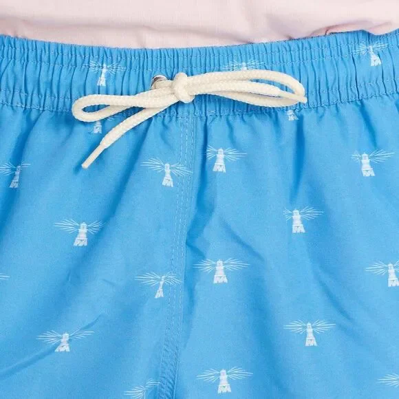 NWT Barbour Coastal Swim Shorts Light Blue XL Men’s Quick Dry Beachwear